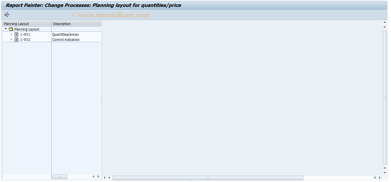 SAP TCode CP76 - Planning Layout: Change Qtys/Prices