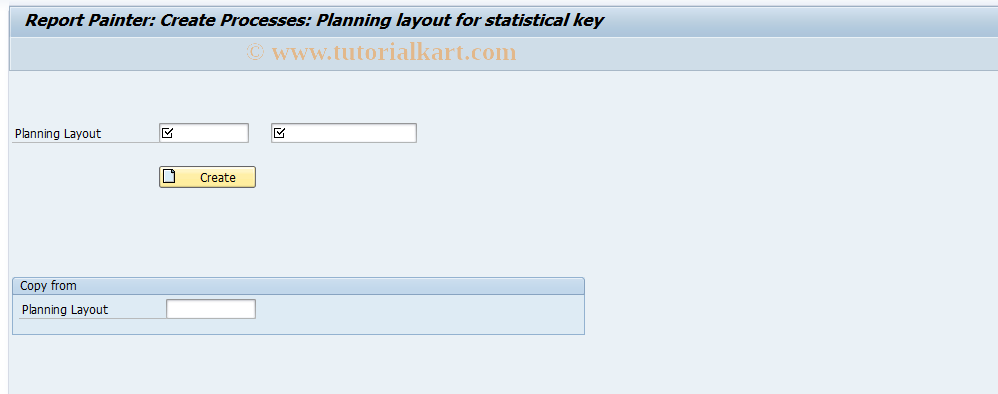 SAP TCode CP85 - Create ABC Planning Layout (St.KF)