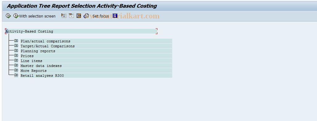 SAP TCode CPBA - Run Selected Reports