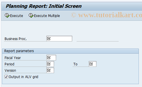 SAP TCode CPBL - Business Processes: Planning Overview