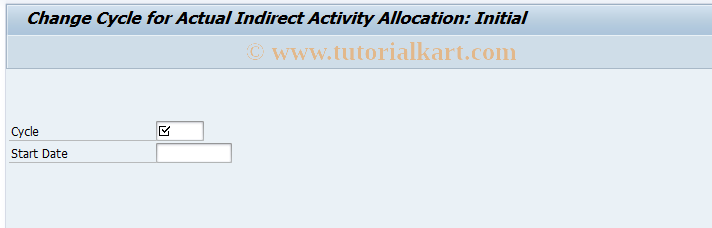 SAP TCode CPC2N - Change Actual Indirect Acty Allocation 