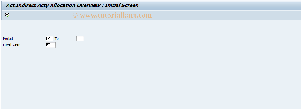 SAP TCode CPC6 - Overview actual indirect activity allocation 