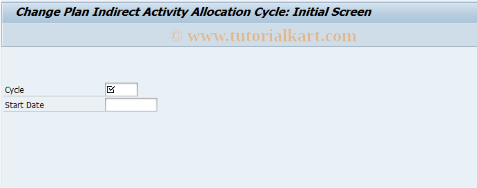 SAP TCode CPC8 - Change Indirect Activity Allocation Plan