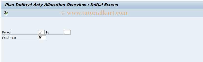 SAP TCode CPCC - Indirect Acty Allocation Plan: Overview