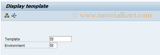 SAP TCode CPT3 - Display Template