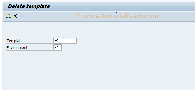 SAP TCode CPT4 - Delete Template