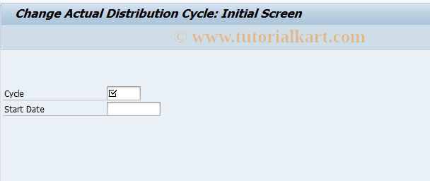 SAP TCode CPV2 - Change Actual Distribution Process