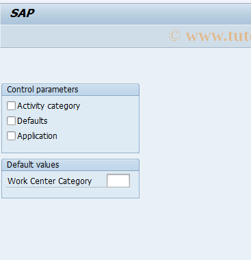SAP TCode CRAV - Change Work Center