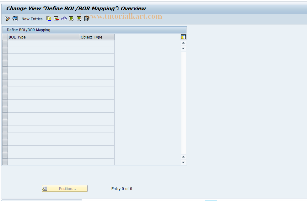 SAP TCode CRMC_IC_BOLBOR - Define BOL/BOR Mapping