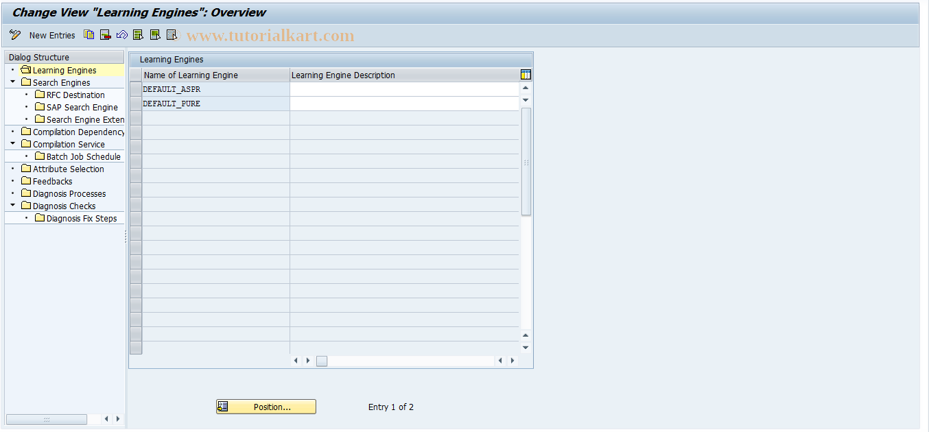 SAP TCode CRMC_SAF_ADV_CLIENT - SAF: Advanced customizing for saf