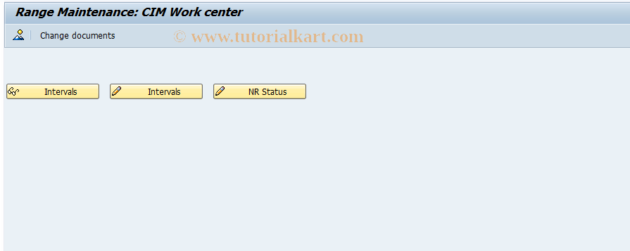 SAP TCode CRNA - Number Range Maintenance: CR_ARBPL