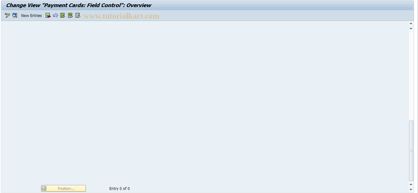 SAP TCode CRO3 - Maintain Field Control