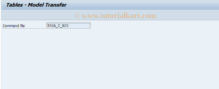 SAP TCode CRT3 - Upload C Tables Resource 3.0a