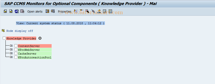 SAP TCode CSMONITOR - Knowledge Provider Monitor