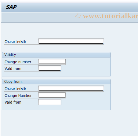 SAP TCode CT02 - Change Characteristic