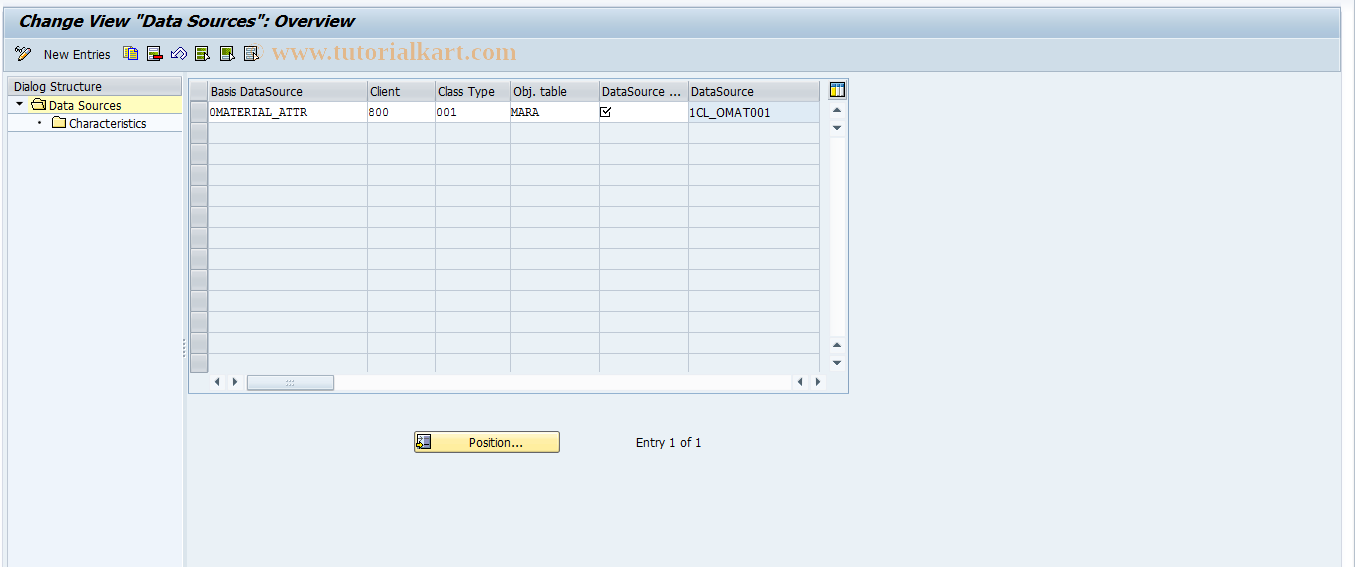 SAP TCode CTBW - Table Maintenance for BW and Classes