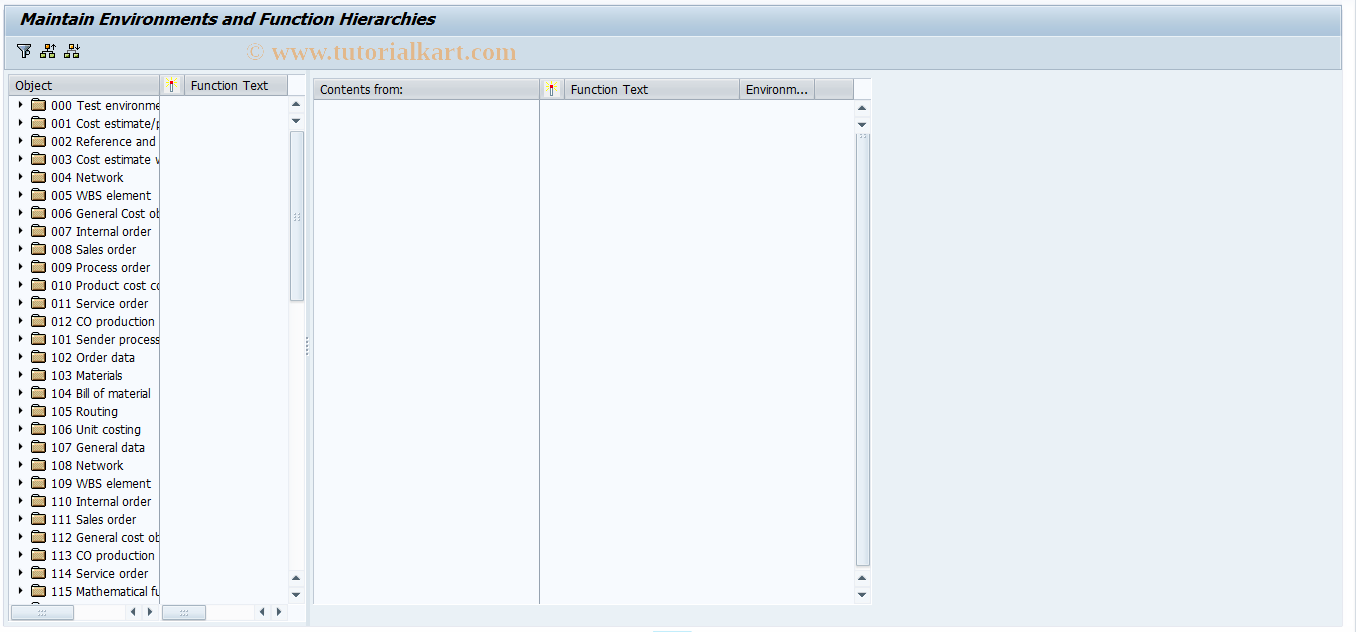 SAP TCode CTU6 - Function Tree with Tree Control