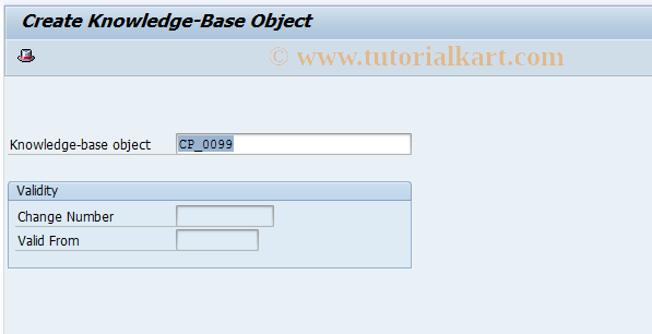 SAP TCode CU31 - Create Knowledge Base Object