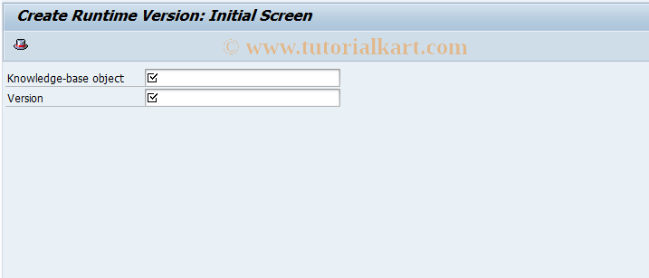 SAP TCode CU34 - Create Runtime Version for SCE