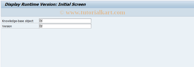 SAP TCode CU36 - Display Runtime Version for SCE