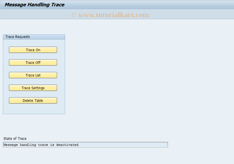 SAP TCode CUTRACE - Extended Dependency Trace