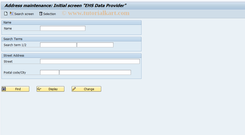 SAP TCode CVD5 - Edit Data Provider