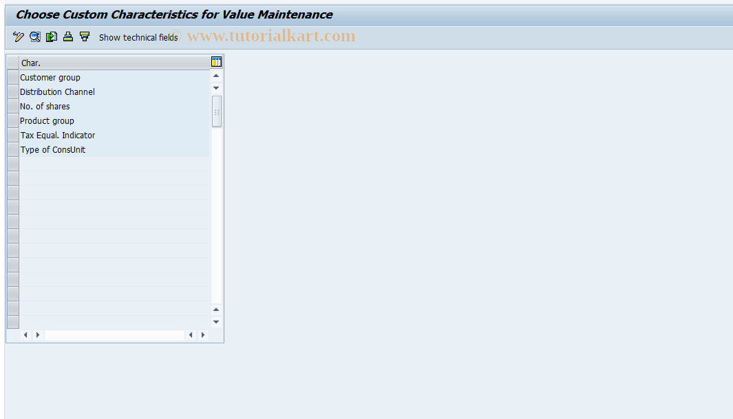 SAP TCode CX0A5 - Maintain Characteristic Values