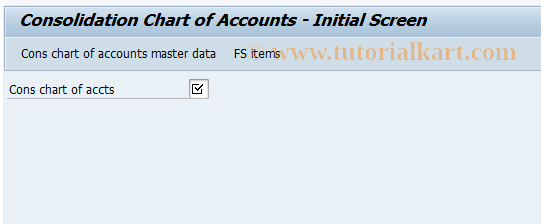 SAP TCode CX11 - Change cons charts of accounts