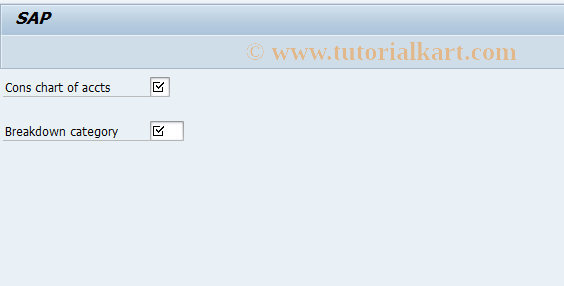 SAP TCode CX1B - Change Breakdown Categories