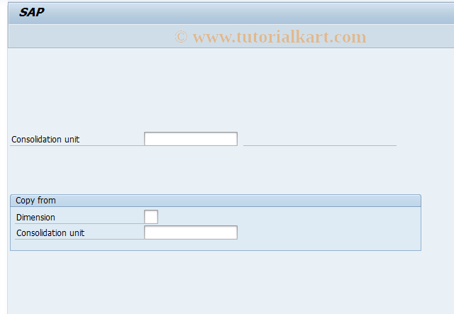 SAP TCode CX1N - Change Consolidation Units