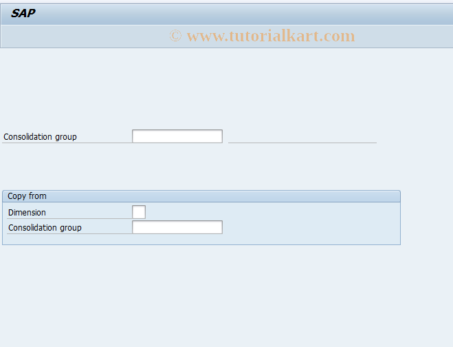 SAP TCode CX1Q - Change consolidation group