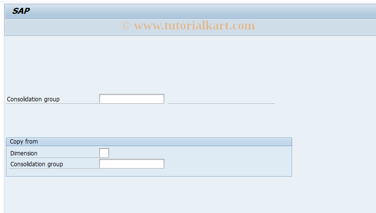 SAP TCode CX1R - Display consolidation group