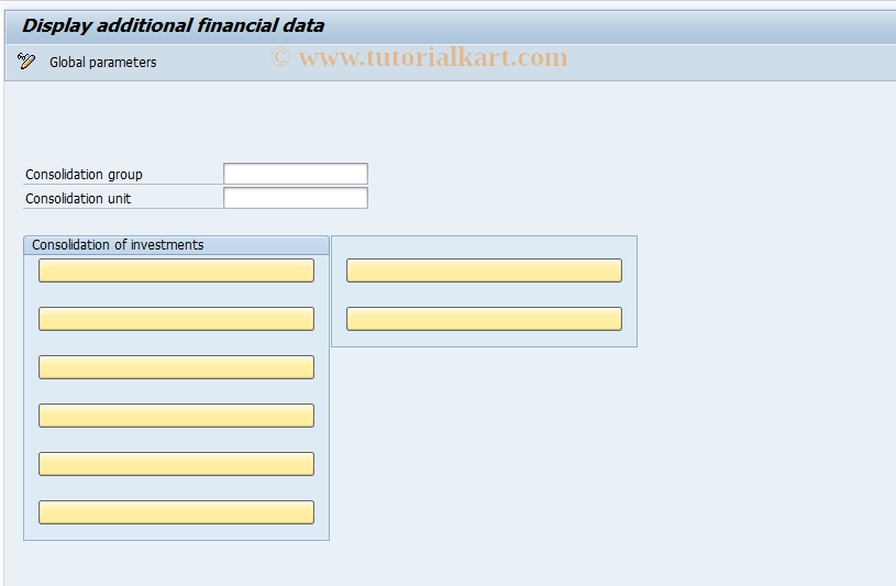 SAP TCode CX22 - Display Additional financial data