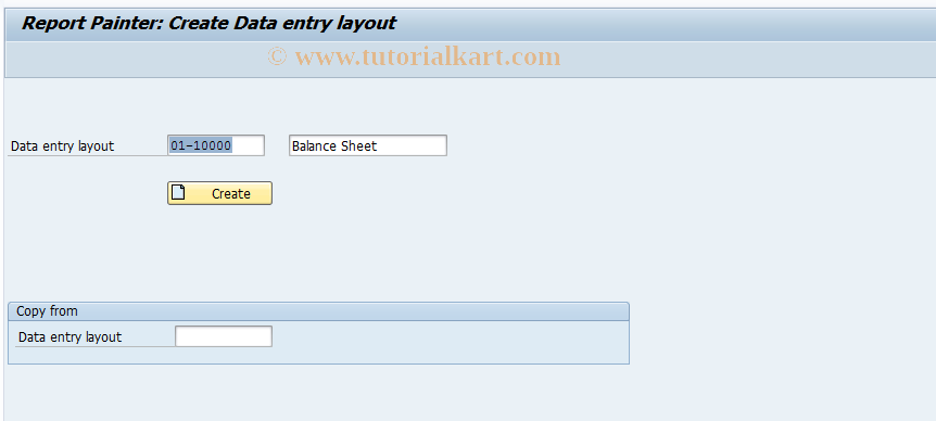 SAP TCode CX37 - Create data entry layout