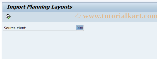 SAP TCode CX3D - Cons: Import Data Entry Layout