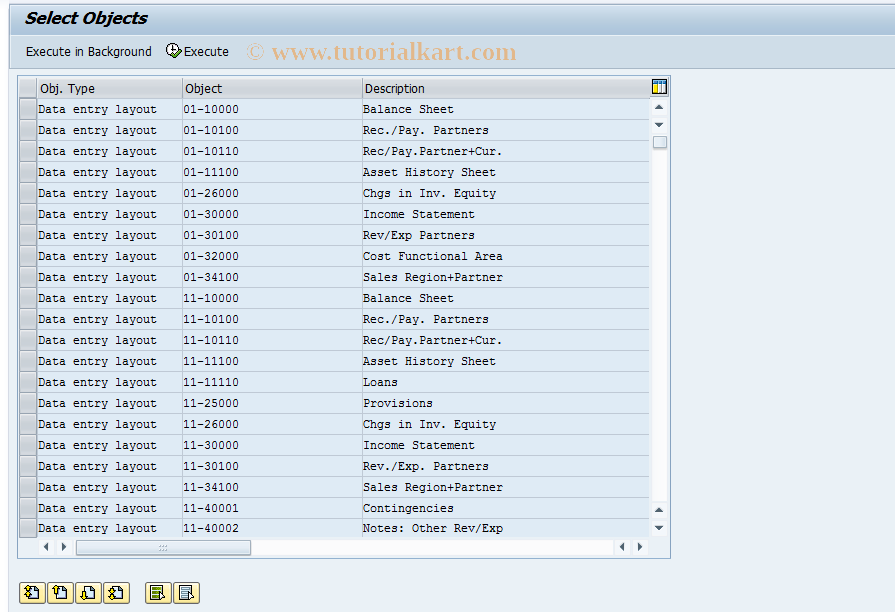 SAP TCode CX3E - Cons: Transport Data Entry Layout