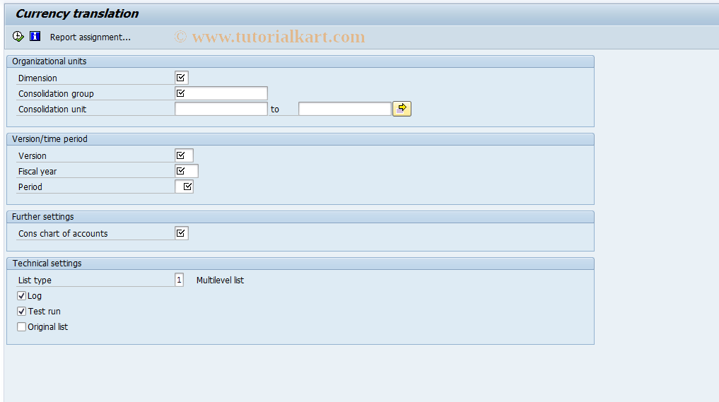 SAP TCode CX40 - Currency translation