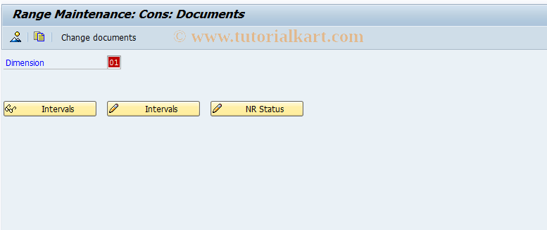 SAP TCode CX53 - Number range maintenance