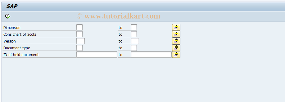 SAP TCode CX5F - Display Held Documents