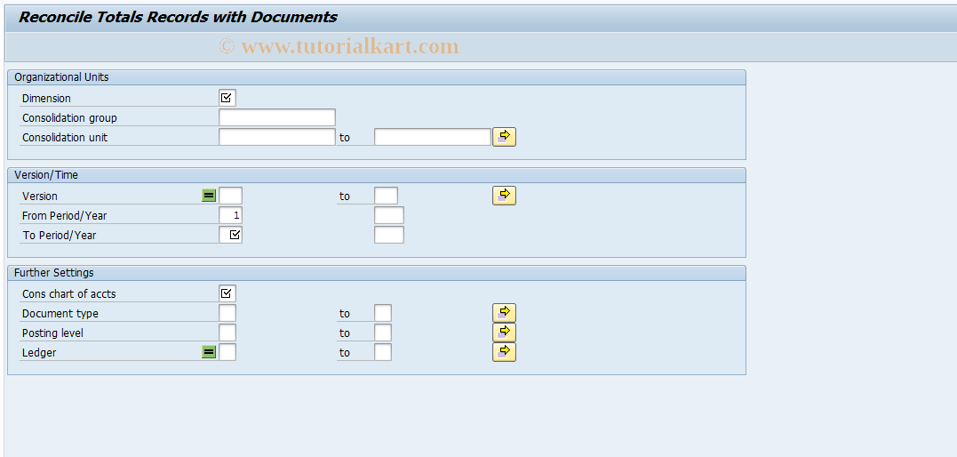 SAP TCode CX5J1 - Reconcile Totals with Jrnl Entries