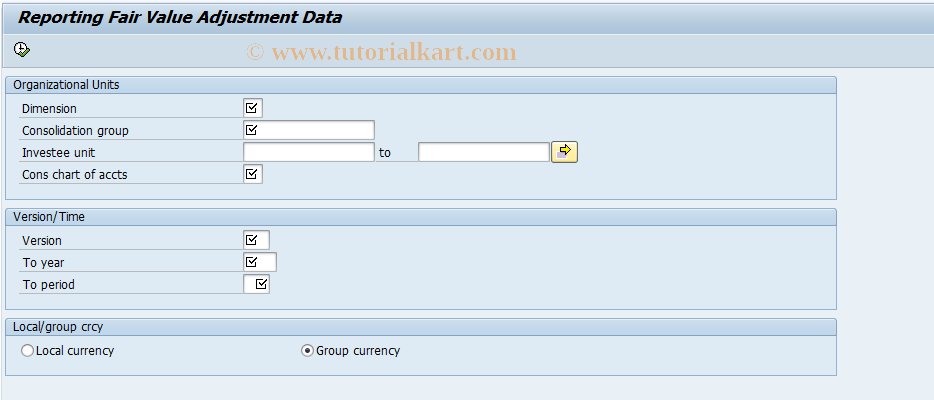 SAP TCode CX6F4 - Rptd Data, FVA: Reporting