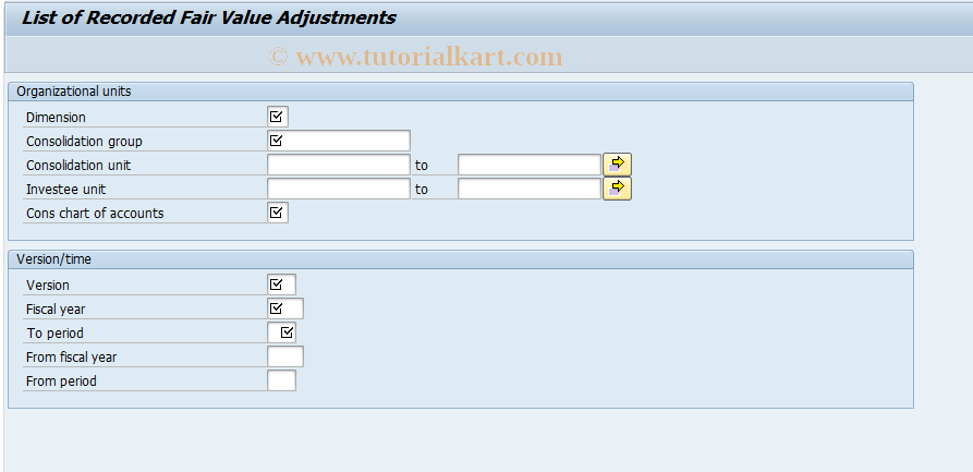 SAP TCode CX6F5 - Changes to Eliminated Fair Value Adj