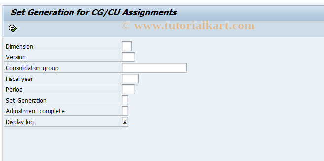 SAP TCode CX71 - Generation of cons group sets