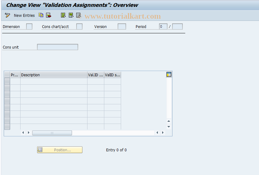 SAP TCode CXA3 - CU: Assign validation groups