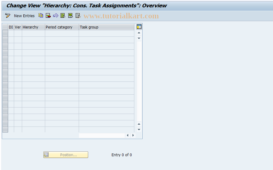 SAP TCode CXA5 - HI: Assign cons tasks