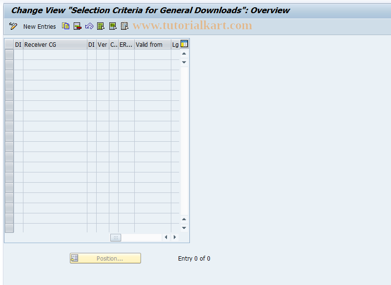 SAP TCode CXC5 - Cons: Selection parameters FICDOW00