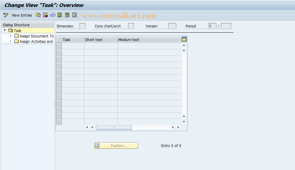 SAP TCode CXI1 - Consolidation of investments tasks