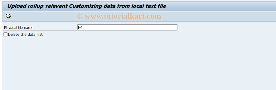 SAP TCode CXN8 - Upload Rollup-related Data