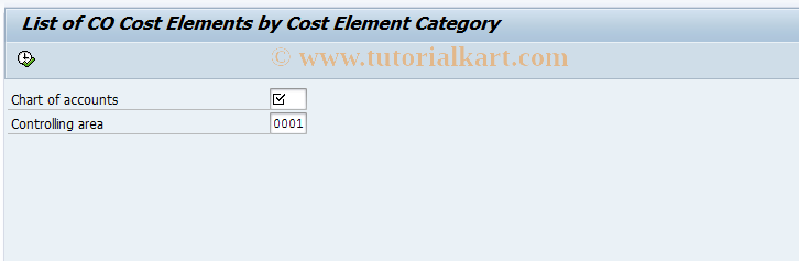 SAP TCode CXNE - List CO Cost Elements by Category