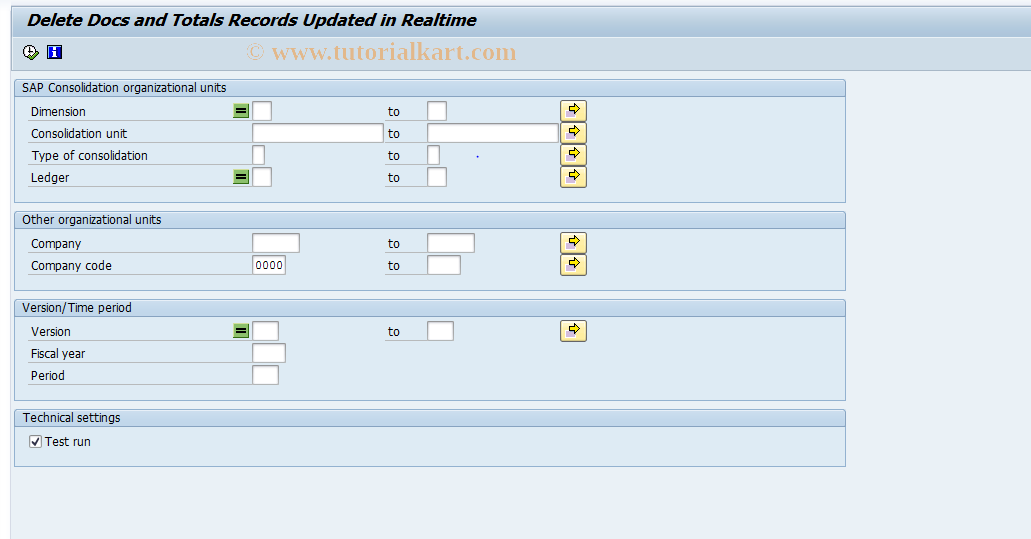 SAP TCode CXNO - Delete Realtime-Updated Documents